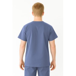 Unisex Multi Pocket Tunic - MEDCO T24 Blue Ashes Unisex Multi Pocket Tunic - MEDCO T24 Blue Ashes