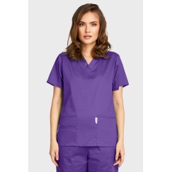 Blossom 4 Lower Pocket V Neck Female Top