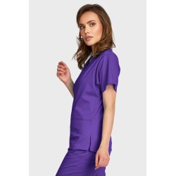 Blossom 4 Lower Pocket V Neck Female Top