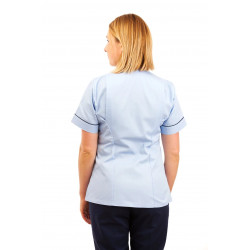 T03 Sky Blue - Nurses Tunic Sweetheart Neckline T03