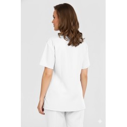 Unisex Multi Pocket Tunic - MEDCO T24 White Unisex Multi Pocket Tunic - MEDCO T24 White