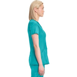 4-Way Stretch Infinity 4-Pocket Knit Panel Mock Wrap ScrubTop - CHEROKEE CKE2625A