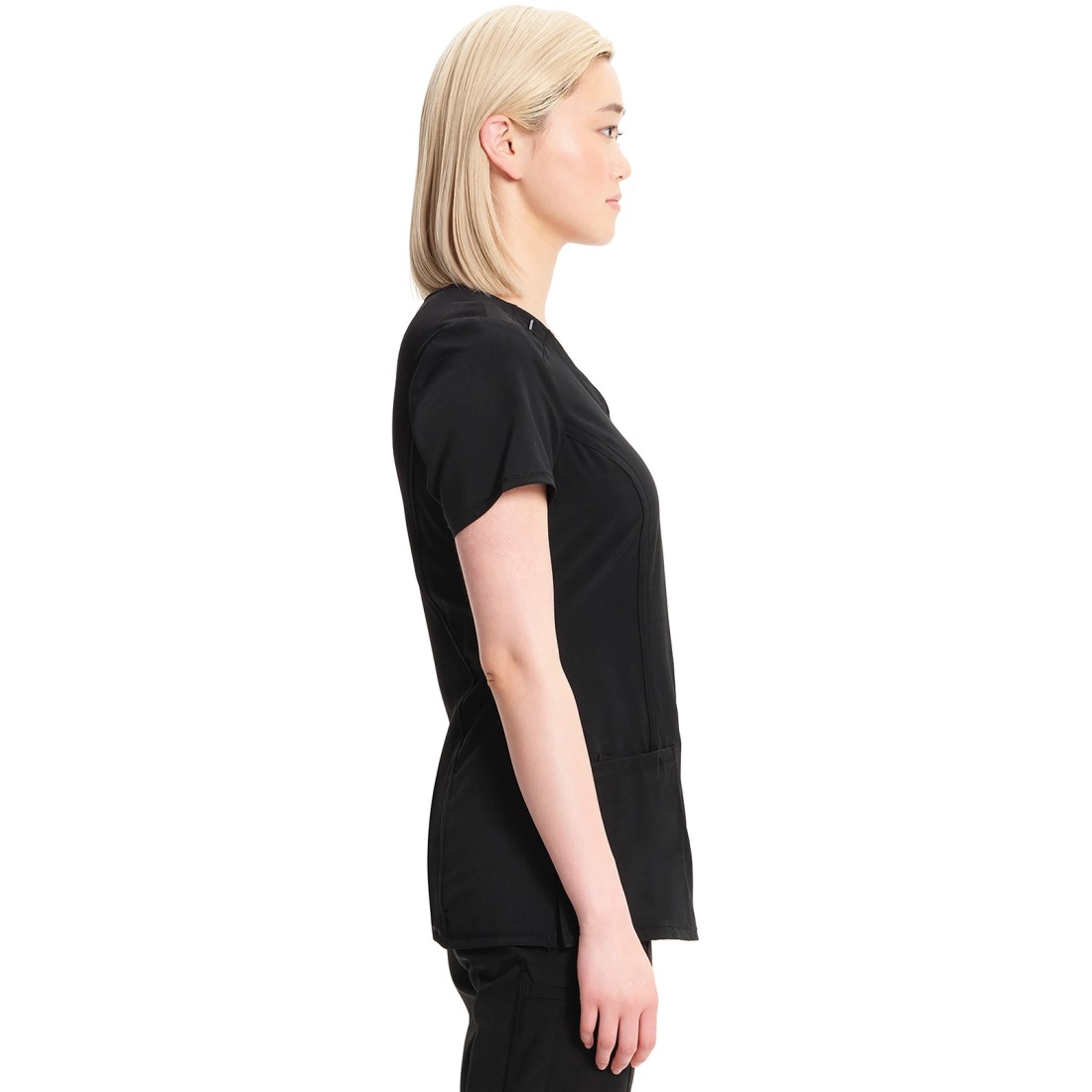 4-Way Stretch Infinity Split Round Neck ScrubTop - CHEROKEE CKE2624A