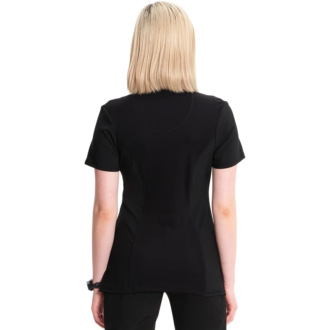 4-Way Stretch Infinity Split Round Neck ScrubTop - CHEROKEE CKE2624A