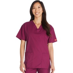 EDS Signature Unisex Core 3-Pocket V-Neck Scrub Top - DICKIES DKE86706 EDS Signature Unisex Core 3-Pocket V-Neck Scrub Top - DICKIES DKE86706