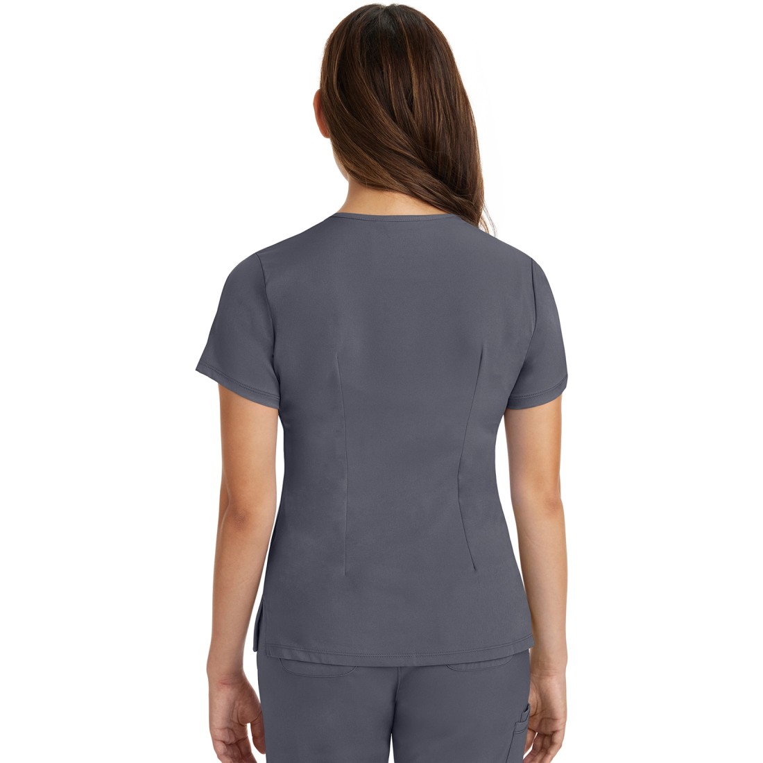 4-Way Stretch HH Works Monica 3-Pocket Stretch V-Neck Scrub Top - HEALING HANDS 2500
