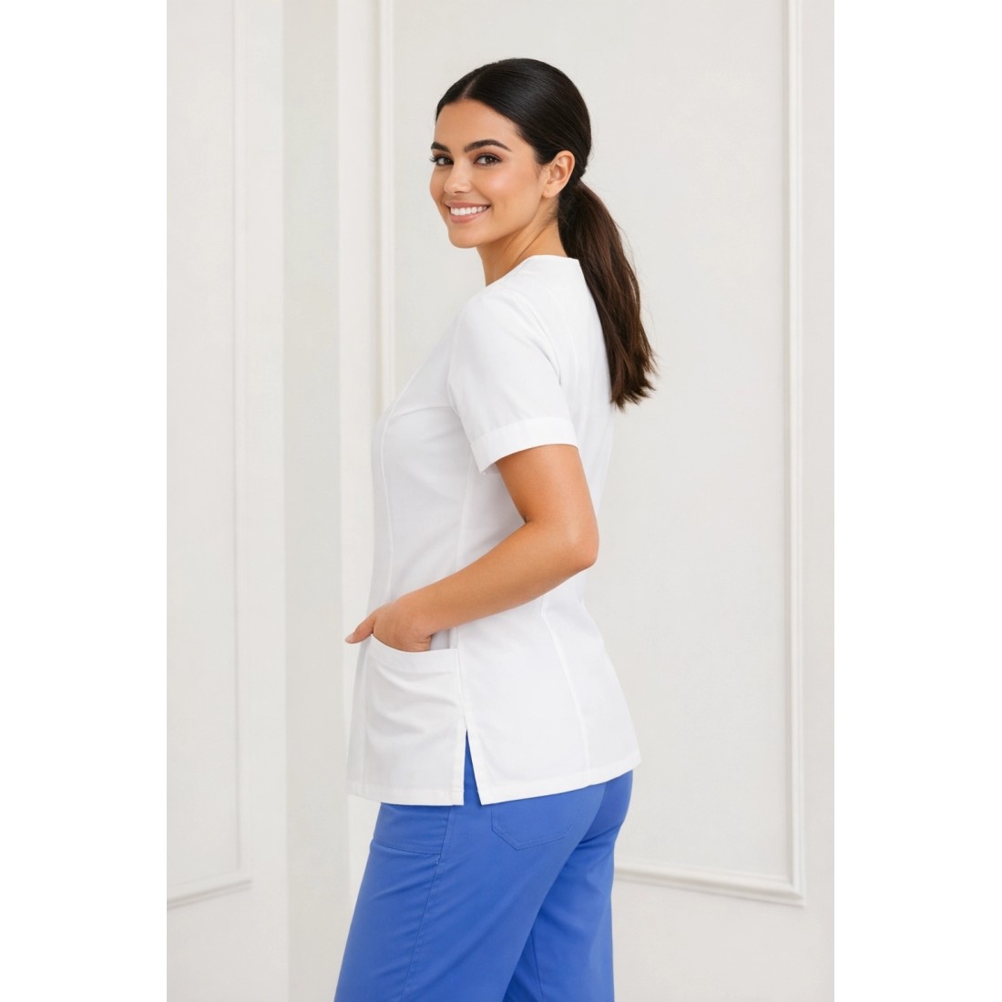 Nurses Tunic with Sweetheart Neckline - MEDCO T03 Nurses Tunic with Sweetheart Neckline - MEDCO T03