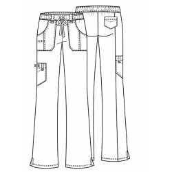 WOMEN'S XTREME STRETCH DRAWSTRING FLARE SCRUB PANTS 82011