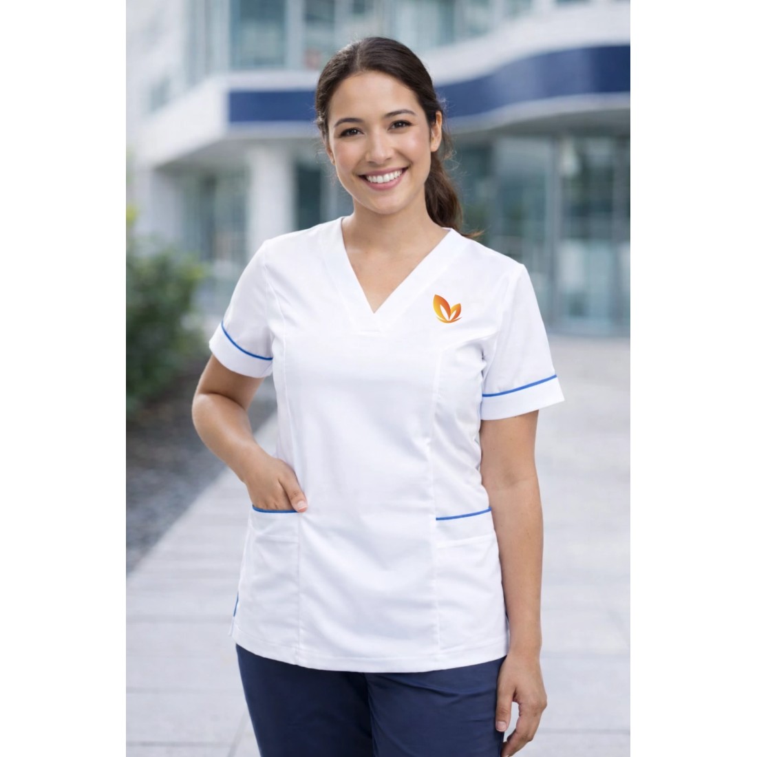 Marymount Hospital V-Neck scrub with Trim - MEDCO T05 Marymount Hospital V-Neck scrub with Trim - MEDCO T05