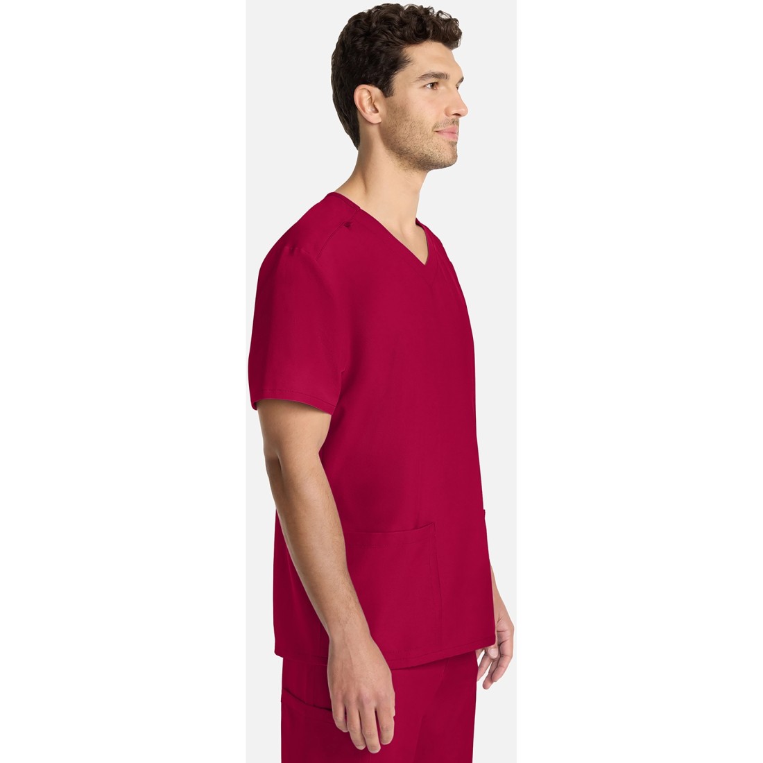2-Way Stretch Ultra Unisex Scrub V-Neck Modern Classic Fit - CHEROKEE CKE00014A RED 2-Way Stretch Ultra Unisex Scrub V-Neck Modern Classic Fit - CHEROKEE CKE00014A RED