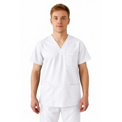 Unisex Multi Pocket Tunic - MEDCO T24 White
