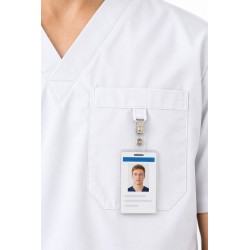 Unisex Multi Pocket Tunic - MEDCO T24 White Unisex Multi Pocket Tunic - MEDCO T24 White