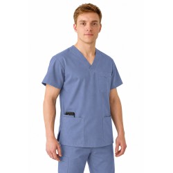 Unisex Multi Pocket Tunic - MEDCO T24 Blue Ashes