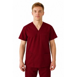 Unisex Multi Pocket Tunic - MEDCO T24 Bordo