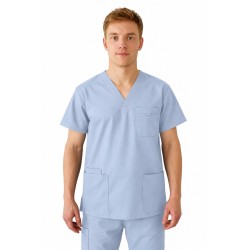 Unisex Multi Pocket Tunic - MEDCO T24 Baby Blue