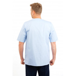 T21 Sky Blue - Nursing Uniforms Top V Neck Male T21