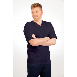 T21 Nursing Uniforms Top V Neck Male Navy T21-NAV