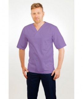 T21 Nursing Uniforms Top V Neck Male Lilac T21-NLI