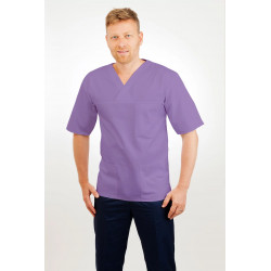 T21 Nursing Uniforms Top V Neck Male Lilac T21-NLI