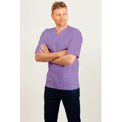 T21 Nursing Uniforms Top V Neck Male Lilac T21-NLI