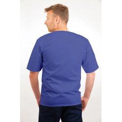 T21 Nursing Uniforms Top V Neck Male Metro Blue T21-MET