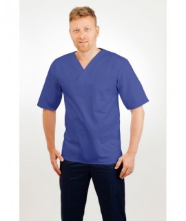 T21 Nursing Uniforms Top V Neck Male Metro Blue T21-MET