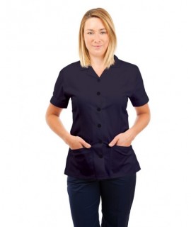 T01 Nurses Uniform Tunic Revere Collar Navy T01-NAV