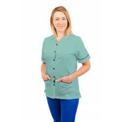 T01 Nurses Uniform Tunic Revere Collar Eau De Nil T01-EDN