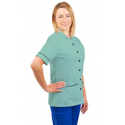 T01 Nurses Uniform Tunic Revere Collar Eau De Nil T01-EDN