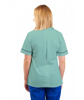 T01 Nurses Uniform Tunic Revere Collar Eau De Nil T01-EDN