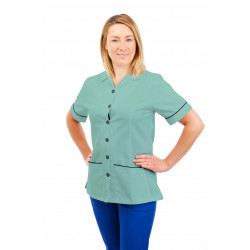 T01 Nurses Uniform Tunic Revere Collar Eau De Nil T01-EDN