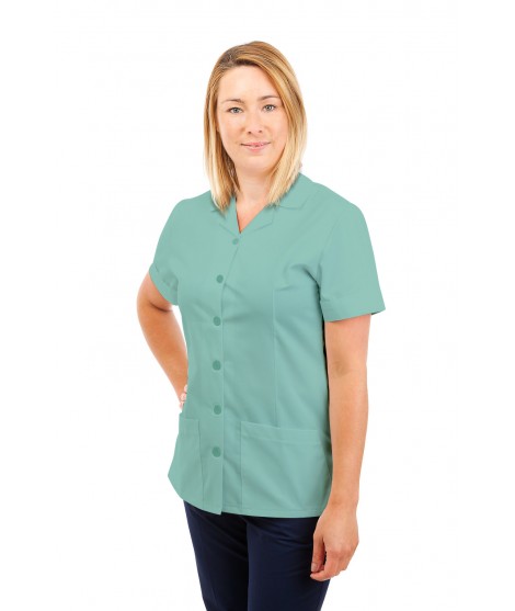 T01 Nurses Uniform Tunic Revere Collar Eau De Nil T01-EDN