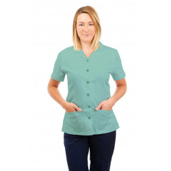 T01 Nurses Uniform Tunic Revere Collar Eau De Nil T01-EDN