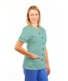 T02 Nurses Uniform V Neck Eau De Nil T02-EDN