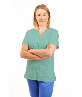 T02 Nurses Uniform V Neck Eau De Nil T02-EDN