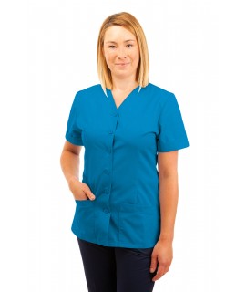 T02 Nurses Uniform V Neck Kingfisher T02-KI
