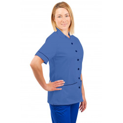 T01 Nurses Uniform Tunic Revere Collar Hospital Blue T01-HBL