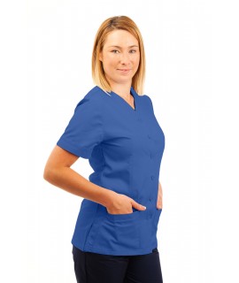 T02 Nurses Uniform V Neck Hospital Blue T02-HBL