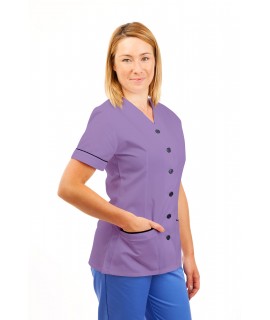 T02 Nurses Uniform V Neck Lilac T02-NLI