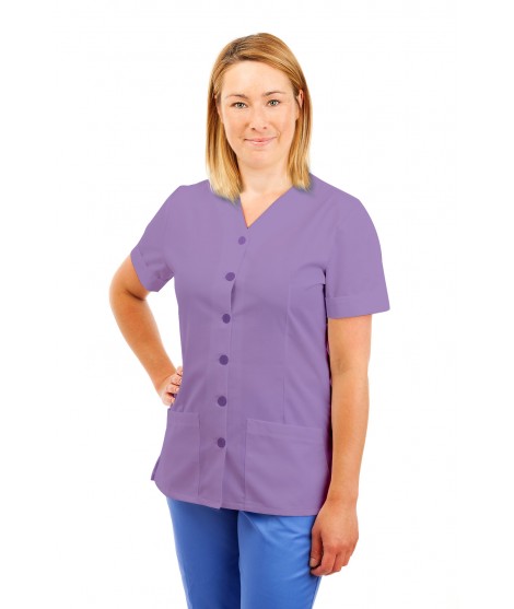 T02 Nurses Uniform V Neck Lilac T02-NLI