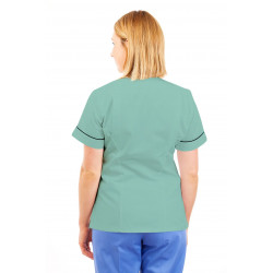 T03 Nurses Tunic Sweetheart Neckline Eau De Nil T03-EDN