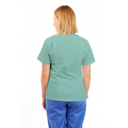 T03 Nurses Tunic Sweetheart Neckline Eau De Nil T03-EDN