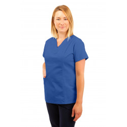 T05 Nursing Uniforms Fitted Scrub V Neck Hospital Blue T05-HBL