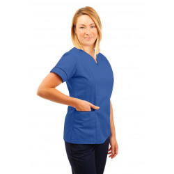 T05 Nursing Uniforms Fitted Scrub V Neck Hospital Blue T05-HBL