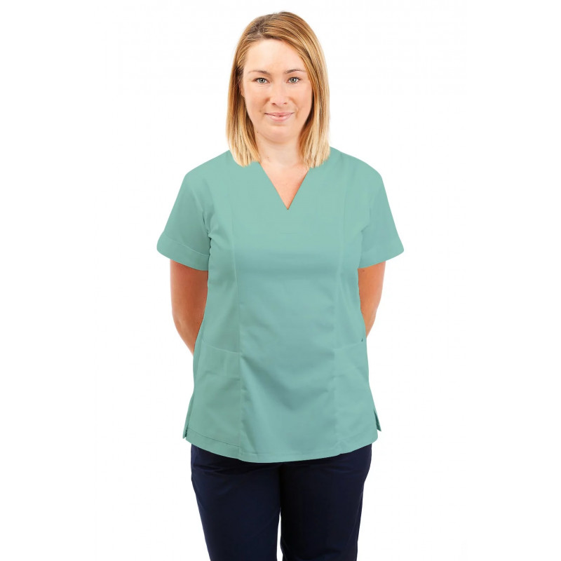 T05 Nursing Uniforms Fitted Scrub V Neck Eau De Nil T05-EDN