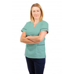 T05 Nursing Uniforms Fitted Scrub V Neck Eau De Nil T05-EDN