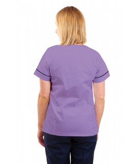 T05 Nursing Uniforms Fitted Scrub V Neck Lilac T05-NLI
