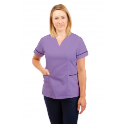 T05 Nursing Uniforms Fitted Scrub V Neck Lilac T05-NLI