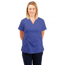 T05 Nursing Uniforms Fitted Scrub V Neck Metro Blue T05-MET