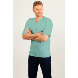 T21 Nursing Uniforms Top V Neck Male Eau De Nil T21-EDN